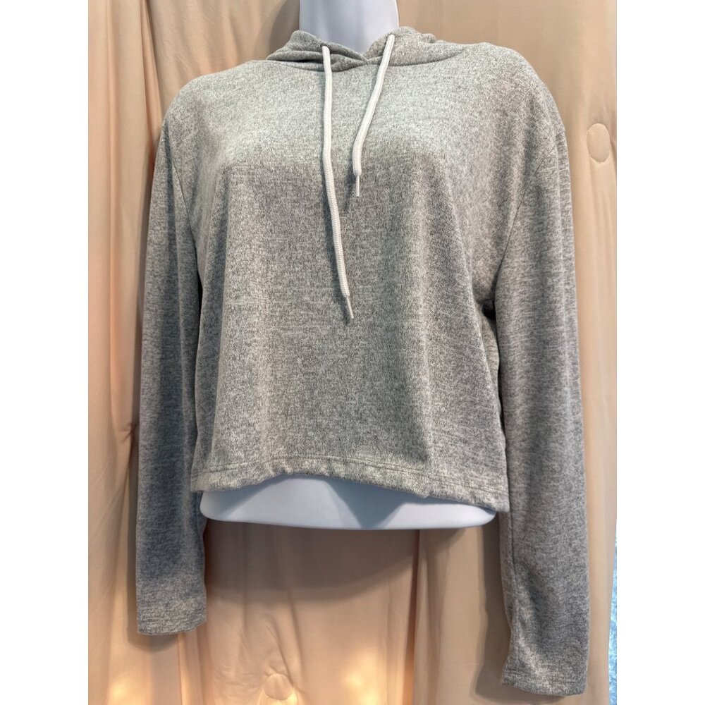 NEW B Flawless Gray Hoodie LS Top Size Medium NWT